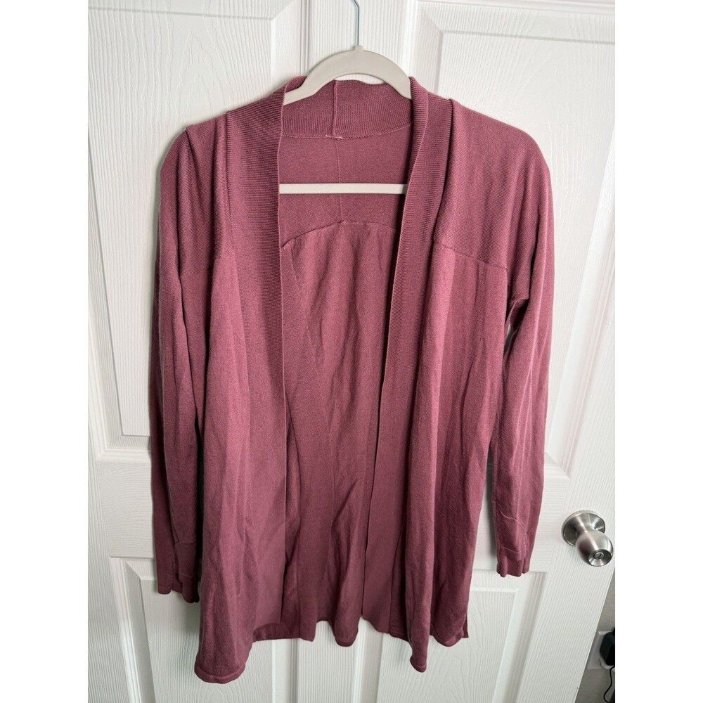 Lululemon Blissful Zen Cardigan Women’s Size 10 Pink Merino Wool Open Front